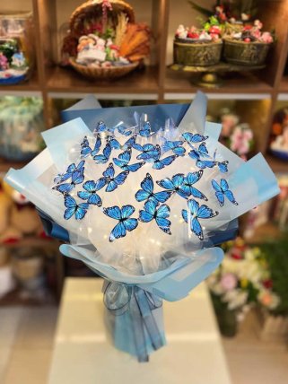 Mavi Kelebek Buketi, Kütahya çiçek siparişi