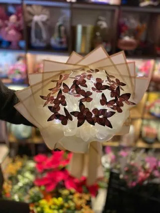 Turuncu Kelebek Buketi